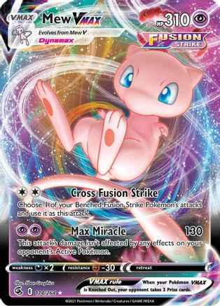 Mew VMAX 114/264 - SWSH08 Fusion Strike Holofoil