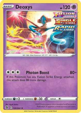 Deoxys 120/264 - SWSH08 Fusion Strike Holofoil