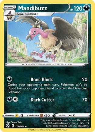 Mandibuzz 173/264 - SWSH08 Fusion Strike