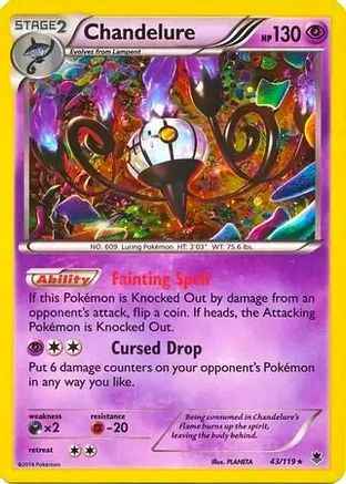 Chandelure (Cosmos Holo) 043/119 - Blister Exclusives Holofoil