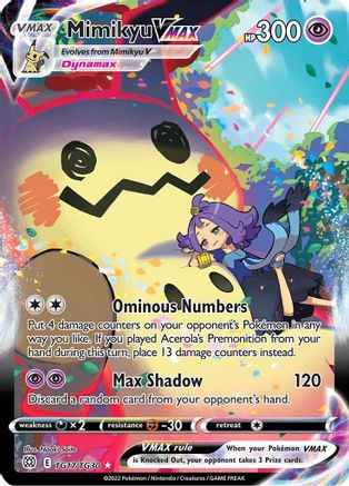 Mimikyu VMAX TG17/TG30 - SWSH09 Brilliant Stars Trainer Gallery Holofoil