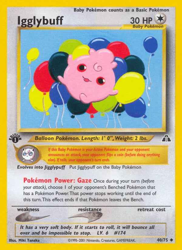 Igglybuff (40/75) [Neo Discovery 1st Edition]