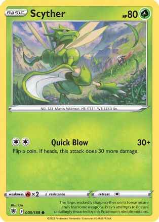 Scyther () 005/189 - SWSH10 Astral Radiance