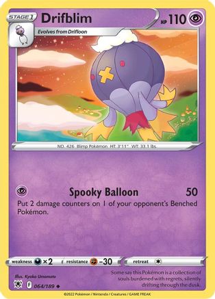 Drifblim 064/189 - SWSH10 Astral Radiance Reverse Holofoil