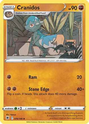Cranidos 076/189 - SWSH10 Astral Radiance