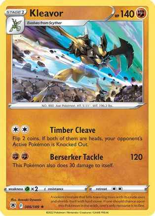 Kleavor 086/189 - SWSH10 Astral Radiance Holofoil