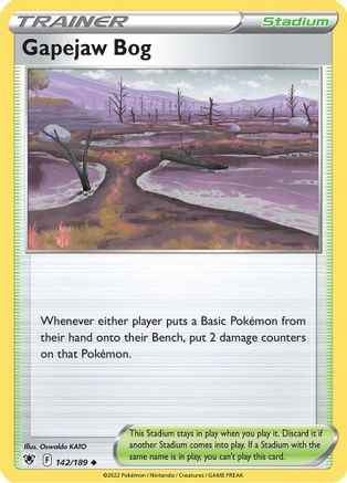 Gapejaw Bog 142/189 - SWSH10 Astral Radiance Reverse Holofoil