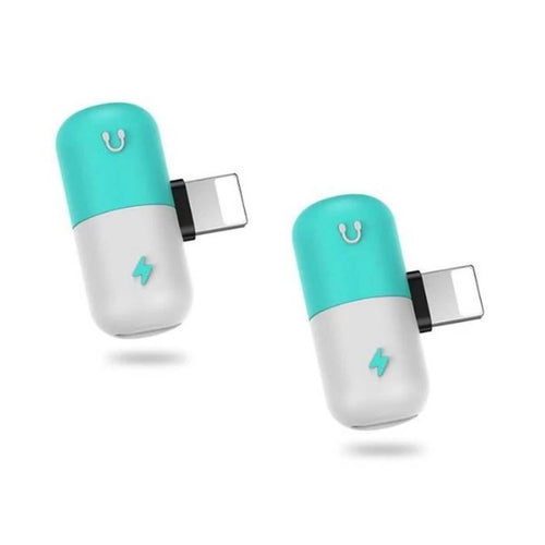 2-Pack: 2-in-1 Apple Lightning Adapter