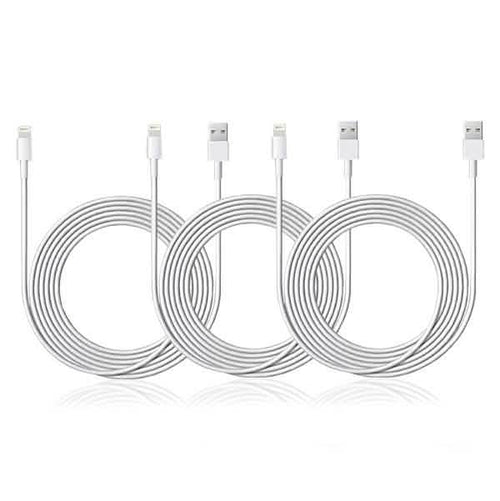 3-Pack: 10ft Apple-Certified Lightning Cable