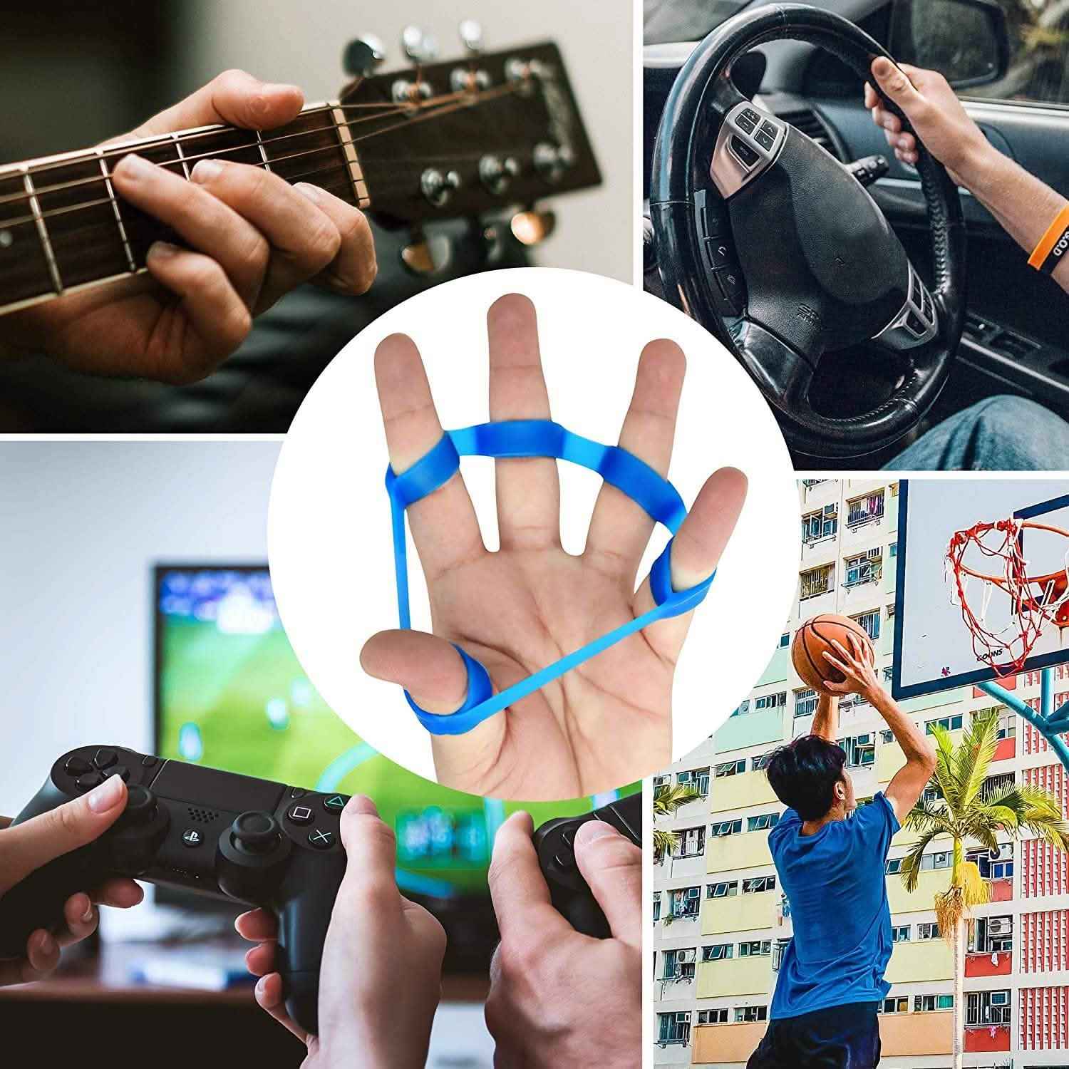 3-Pack: Finger Stretcher and Strengthener Resistance Bands