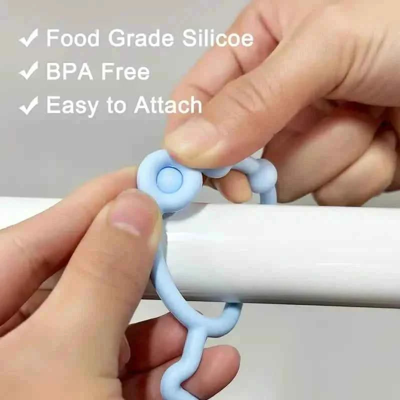 3-Pack: Pacifier Holder Clip with self-Adjusting Bayonet
