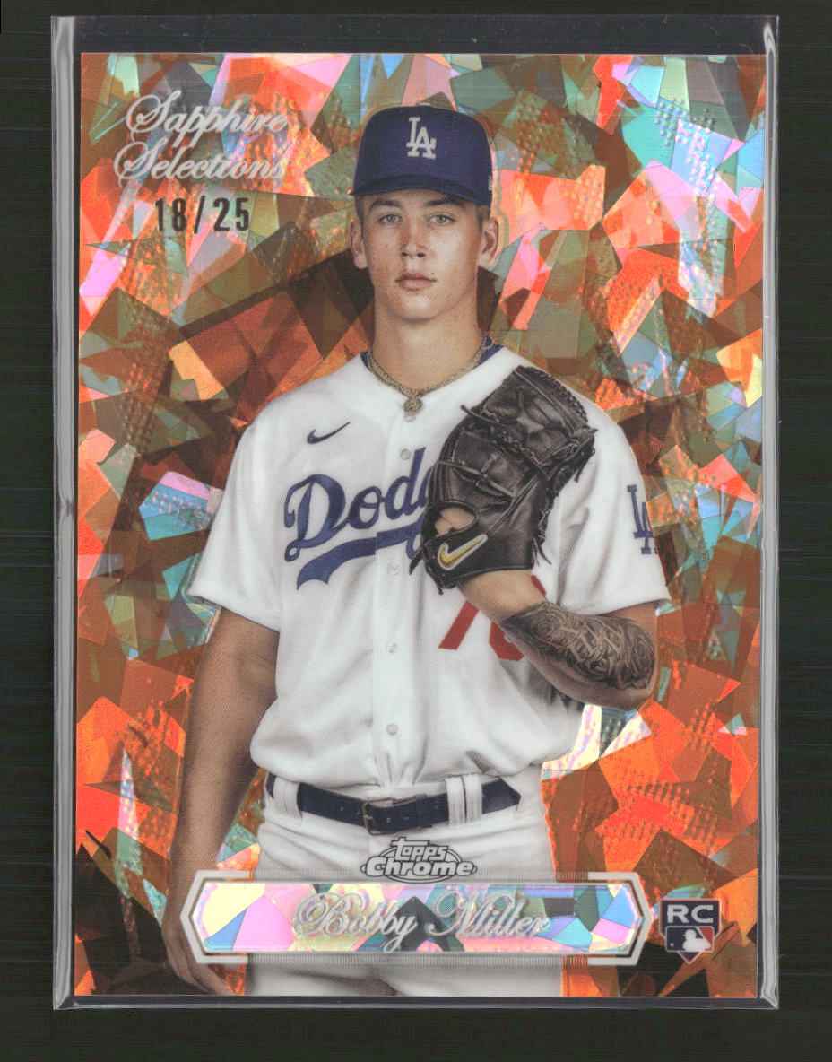 Bobby Miller 2023 Topps Chrome Update Sapphire Edition #SS-12 Orange #/25
