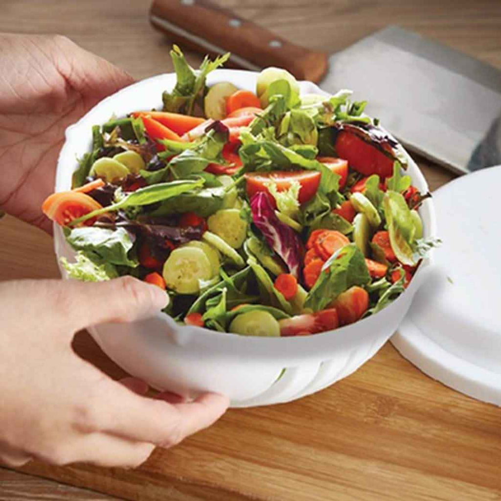 2-Piece: Instant Salad-Cutter Bowl Set