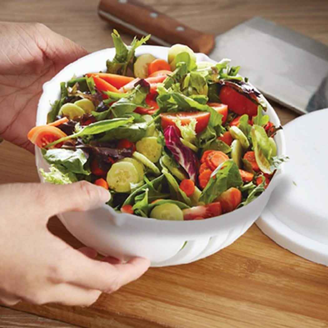2-Piece: Instant Salad-Cutter Bowl Set