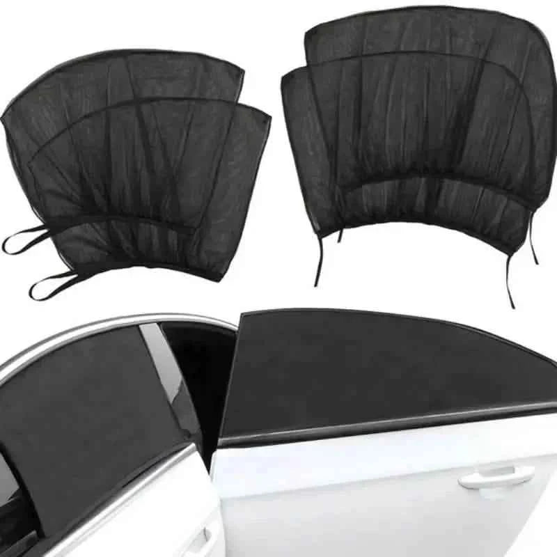 4-Piece Set: Car Window Shades For Front And Back Window