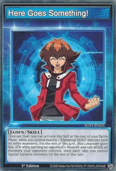 Here Goes Something! [SGX1-ENS01] Common