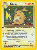 Raichu 014/null - Fossil 1st Edition Holofoil