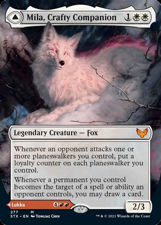 Mila, Crafty Companion // Lukka, Wayward Bonder (STX-277) - Strixhaven: School of Mages (Borderless)