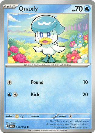 Quaxly 052/198 - SV01 Scarlet & Violet Base Set