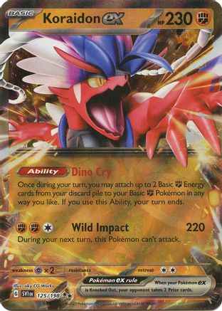 Koraidon ex 125/198 - SV01 Scarlet & Violet Base Set Holofoil