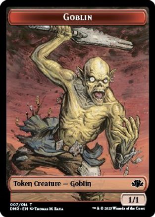 Goblin // Bird Double-Sided Token (DMR-7 // 1) - Dominaria Remastered Foil