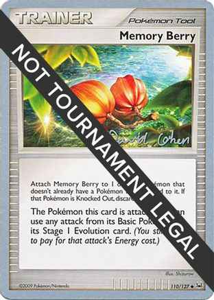 Memory Berry 2009 (David Cohen) 110 - World Championship Decks