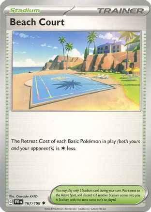 Beach Court 167/198 - SV01 Scarlet & Violet Base Set Reverse Holofoil