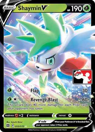 Shaymin V 013 - Prize Pack Series Cards Holofoil