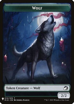 Wolf // Vampire Double-Sided Token (LIST-13 // 1) - The List Reprints