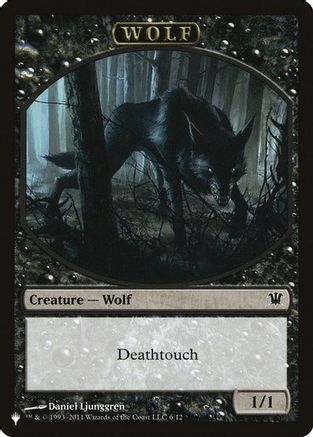 Wolf // Cat Double-Sided Token (LIST-6 // 11) - The List Reprints