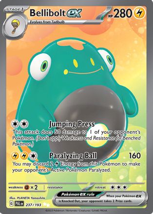 Bellibolt ex 237/193 - SV02 Paldea Evolved Holofoil
