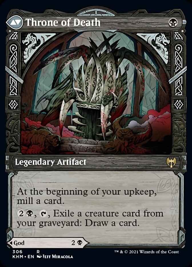 Egon, God of Death // Throne of Death (KHM-306) - Kaldheim: (Showcase)