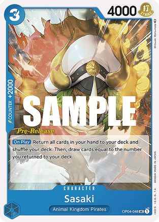 Sasaki (OP04-048) - Kingdoms of Intrigue Pre-Release Cards