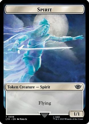 Spirit // Food (0023) Double-Sided Token (Surge Foil) (LTR-16 // 23) - The Lord of the Rings: Tales of Middle-earth Foil