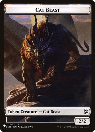 Cat Beast // Shapeshifter (002) Double-Sided Token (LIST-3 // 2) - The List Reprints