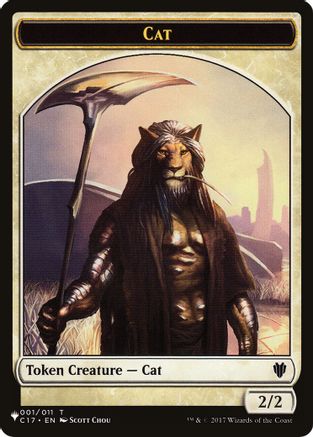 Cat (001) // Dog Double-Sided Token (LIST-1 // 10) - The List Reprints