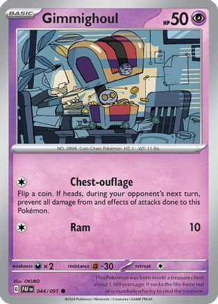 Gimmighoul 044/091 - SV Paldean Fates Reverse Holofoil