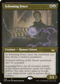 Scheming Fence (SNC-449) - Streets of New Capenna: (Showcase) Etched Foil