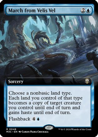 March from Velis Vel (Extended Art) (Ripple Foil) (M3C-048) - Modern Horizons 3 Commander Foil