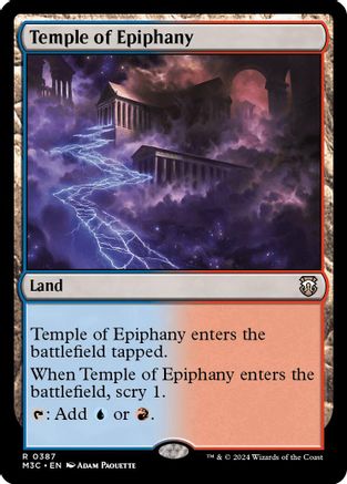 Temple of Epiphany (Ripple Foil) (M3C-387) - Modern Horizons 3 Commander Foil