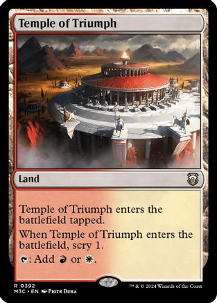 Temple of Triumph (Ripple Foil) (M3C-392) - Modern Horizons 3 Commander Foil