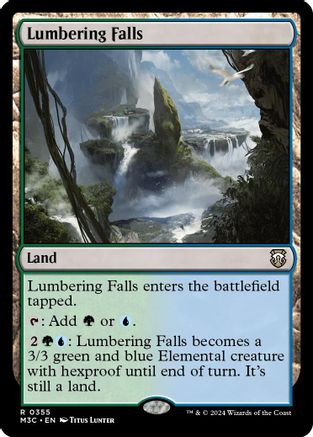 Lumbering Falls (Ripple Foil) (M3C-355) - Modern Horizons 3 Commander Foil