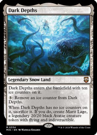 Dark Depths (Ripple Foil) (M3C-334) - Modern Horizons 3 Commander Foil