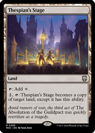 Thespian's Stage (Ripple Foil) (M3C-395) - Modern Horizons 3 Commander Foil
