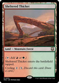 Sheltered Thicket (Ripple Foil) (M3C-374) - Modern Horizons 3 Commander Foil