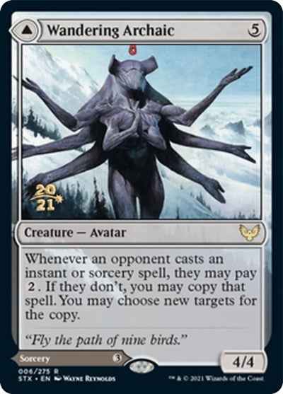 Wandering Archaic // Explore the Vastlands (PRE-06S) - Strixhaven: School of Mages Promos Foil