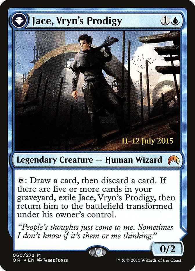 Jace, Vryn's Prodigy // Jace, Telepath Unbound (PRE-60S) - Magic Origins Promos: (originpwdfc) Foil