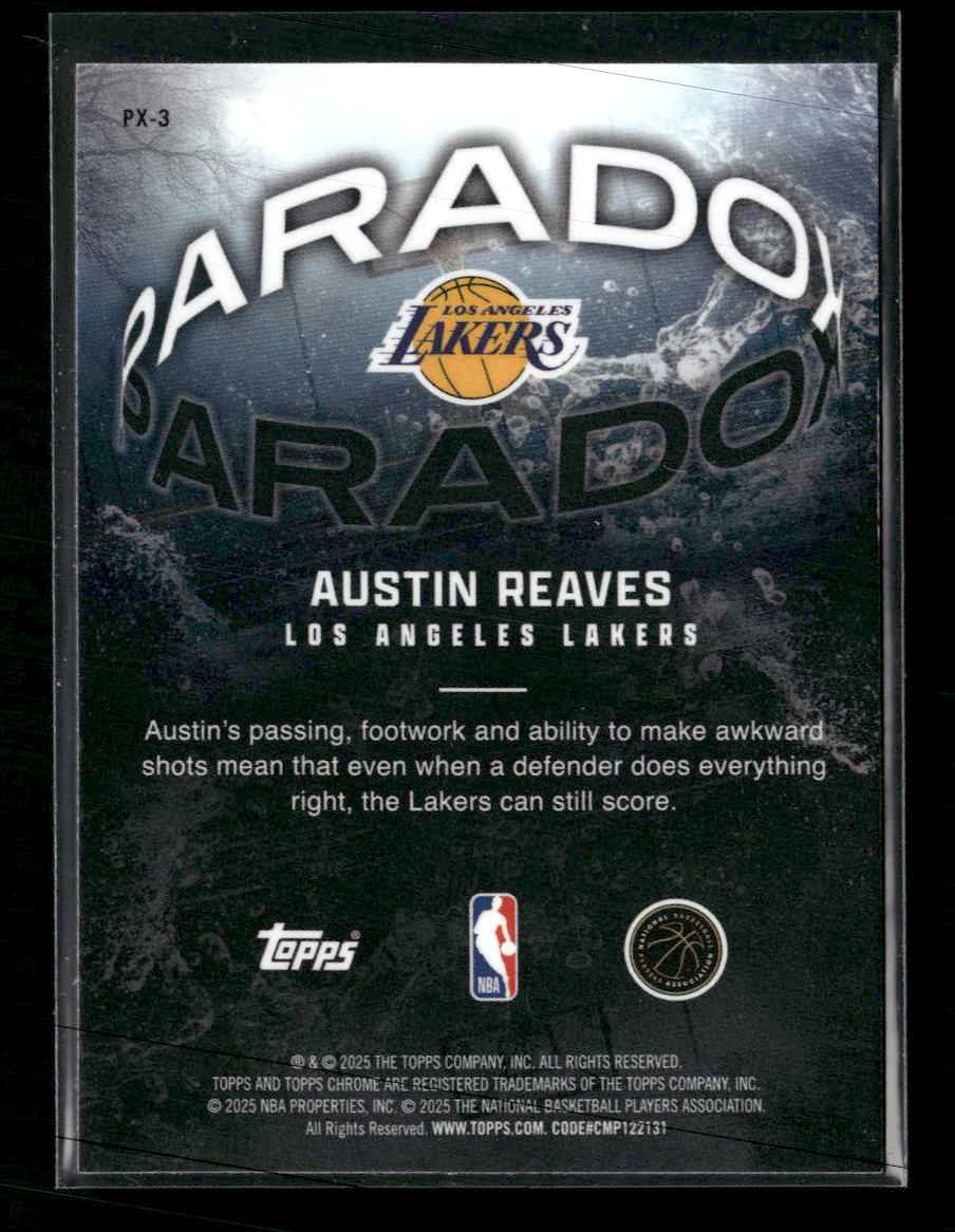 2025-26 Topps Chrome Paradox Austin Reaves #PX-3