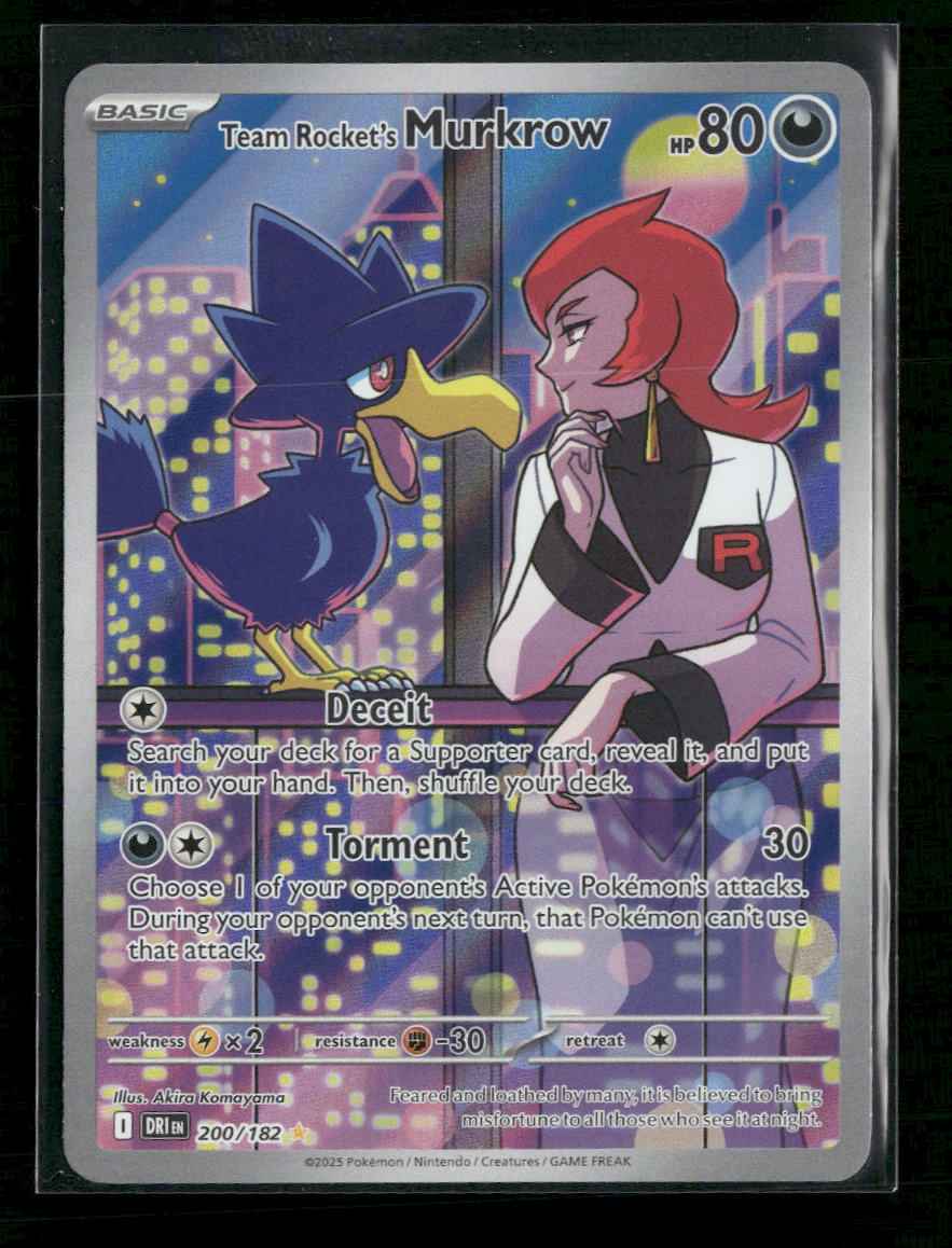 SV10: Destined Rivals Team Rocket's Murkrow #200/182