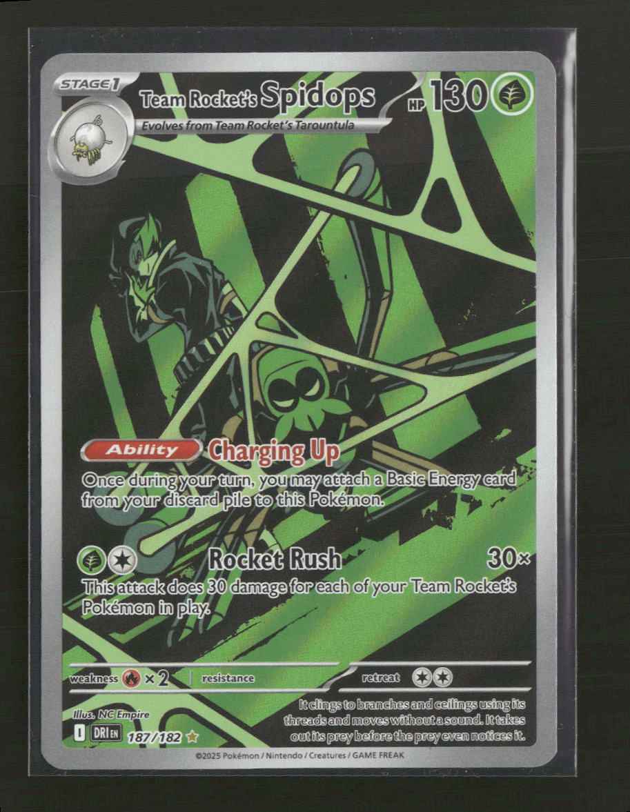 SV10: Destined Rivals Team Rocket's Spidops #187/182